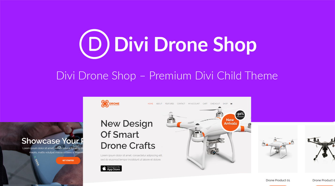Divi Drone Shop Child Theme